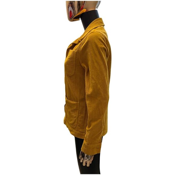 Côtelé Paris Mustard Yellow Corduroy Chore Jacket XS (Runs Oversized) - Picture 5 of 10
